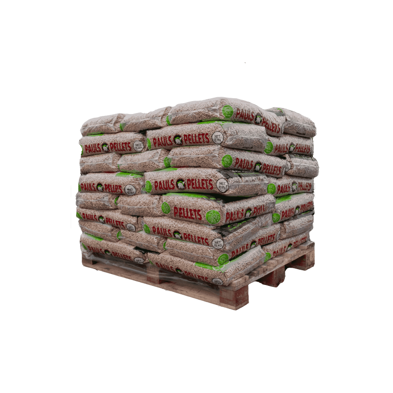 Puoli lavaa PAULS-puupellettejä, 35 säkkiä - 525 kg